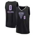 Men's Shyanne Sellers ＃0 Replica Black Golden State Valkyries Fanatics Explorer Edition Fast Break Jersey