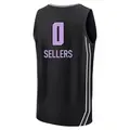 Men's Shyanne Sellers ＃0 Replica Black Golden State Valkyries Fanatics Explorer Edition Fast Break Jersey