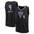 Youth Juste Jocyte ＃4 Replica Black Golden State Valkyries Fanatics Explorer Edition Fast Break Jersey
